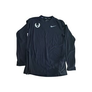 NIKE OREGON PROJECT ELEMENT CREW LS SHIRT TOP ORPJT Black MENS S SMALL